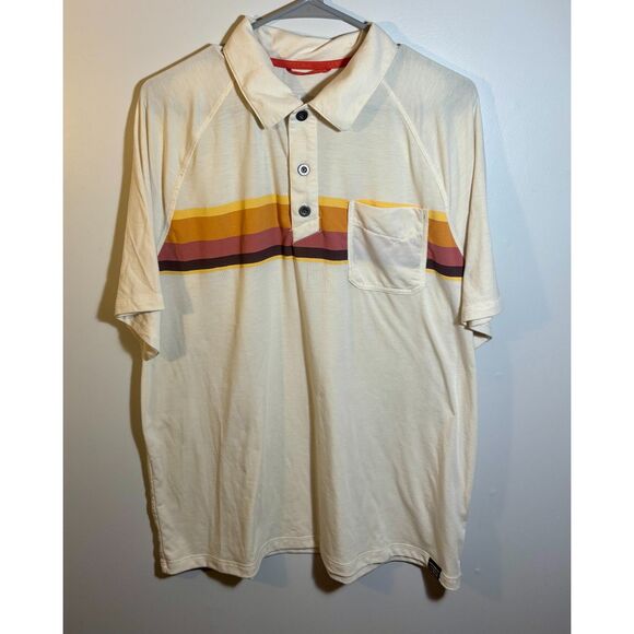 L.L.Bean Men’s L-Reg Slightly Fitted Short-Sleeve Striped Polo – Chest Pocket - Picture 1 of 5